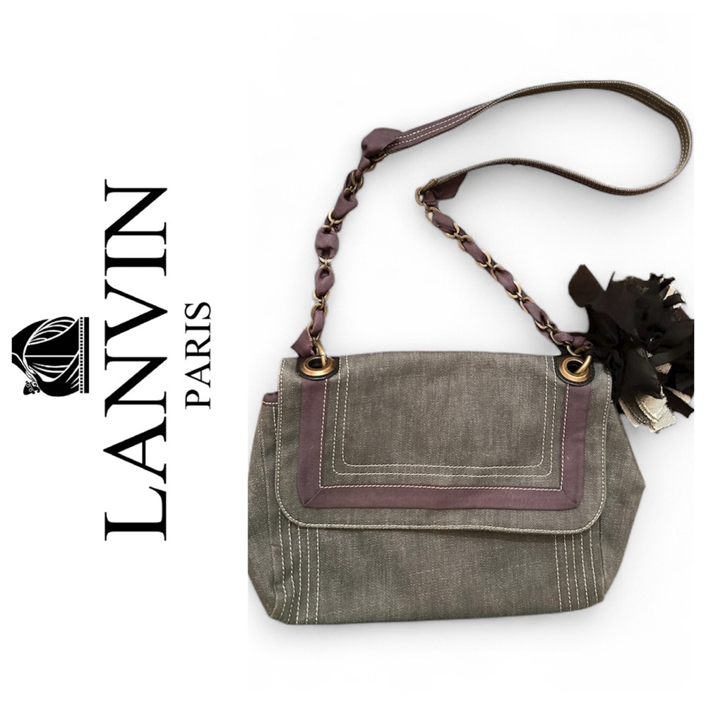 Gray Denim Lanvin Bag